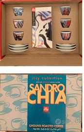 Sandro Chia  6 tazzine caffè Illy 1996