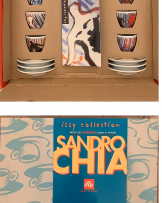 Sandro Chia  6 tazzine caffè Illy 1996