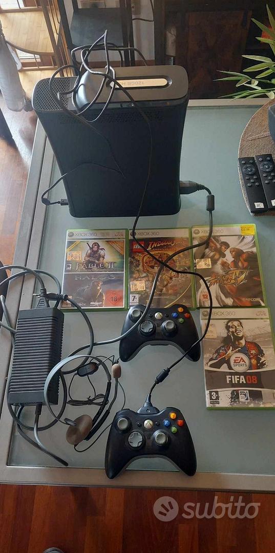 Xbox 360(120GB)+2controller+cuffie originali Console e Videogiochi In