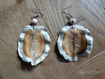 ORECCHINI BRASILIANI FATTI a MANO di JACARANDA'