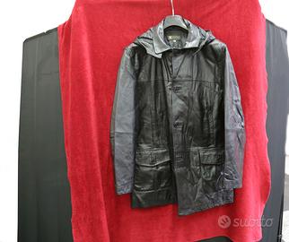 GIACCONE IN PELLE UOMO CON CAPPUCCIO
