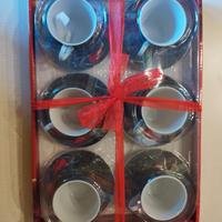 set 6 tazzine caffe' di Natale (nuove con scatola)