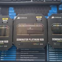 RAM Corsair dominator 64gb 2x32 platinum rgb