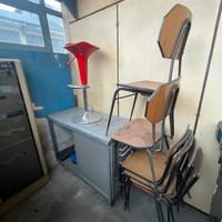 Sedie + sgabello regolabile