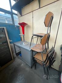 Sedie + sgabello regolabile