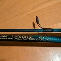 Canna e mulinelli da pesca. 