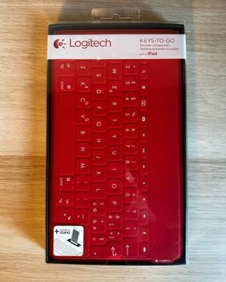 Tastiera Bluetooth Logitech Keys-To-Go Rossa