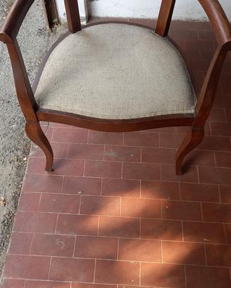 Sedia a pozzetto vintage