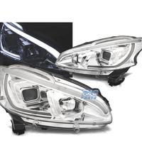 FARI PEUGEOT 208 12-15 TUBO LUCE LED CROMATO