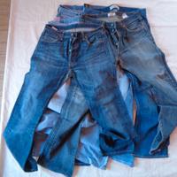LOTTO JEANS LEE LEVIS 501 USATI VISSUTI
