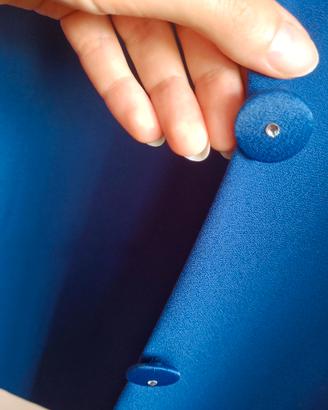 Completo tailler cerimonia donna elegante blu