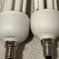 Due lampadine risparmio energetico