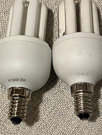 Due lampadine risparmio energetico