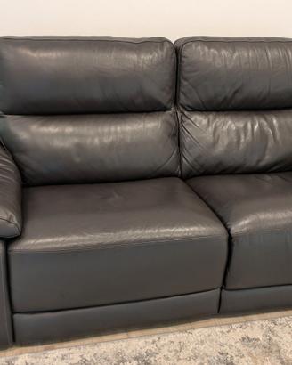 Divano in pelle con relax sinistro