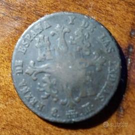 Rara Moneta 8 Maravedis 1835 - Isabella II