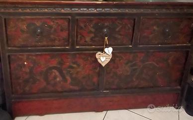 Credenza antica La Maison Coloniale 3 cassetti