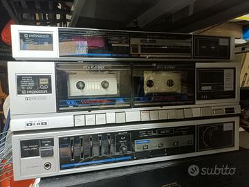 impianto stereo Hi-Fi vintage a componenti della P