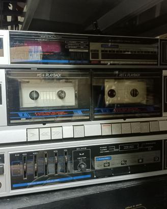 impianto stereo Hi-Fi vintage a componenti della P