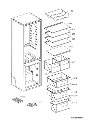 Componenti frigorifero-congelatore Electrolux