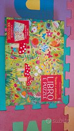 Puzzle + libro 100 pezzi Insetti e animaletti 