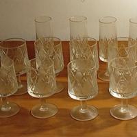 set 17 bicchieri cristallo