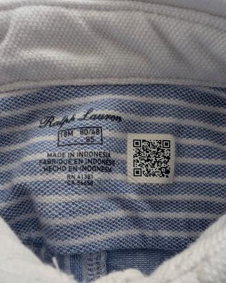Pagliaccetto Neonato 18m Ralph Lauren