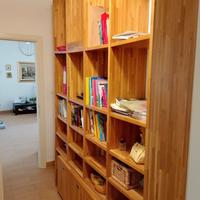 Mobile libreria modulare in legno di rovere 