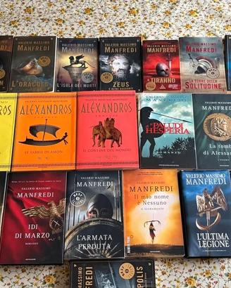 VALERIO MASSIMO MANFREDI LOTTO 20 LIBRI