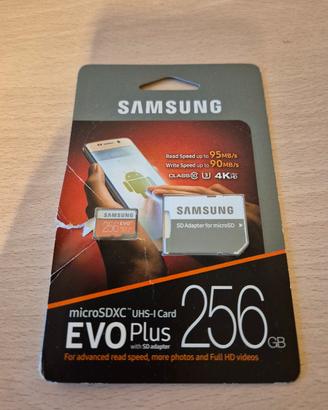 SAMSUNG microSDXC UHS-I Card 256GB EVO Plus