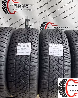 4 PNEUMATICI 235/55 R18 DUNLOP INVERNALI