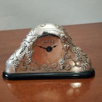 Orologio da tavolo laminato in argento M.Giorgio