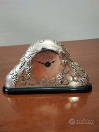Orologio da tavolo laminato in argento M.Giorgio