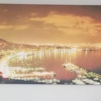 quadro su tela napoli di notte