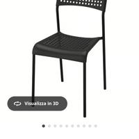 4 sedie adde Ikea pari al nuovo 