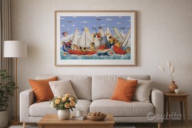Pino Procopio "Regata" 70x100 cm Edizione Limitata