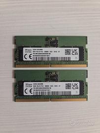 2 Banchi so-ddr5 sk hynix 8gb 