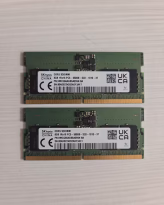 2 Banchi so-ddr5 sk hynix 8gb 