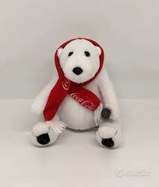Peluche orso Coca Cola gadget pubblicità vintage