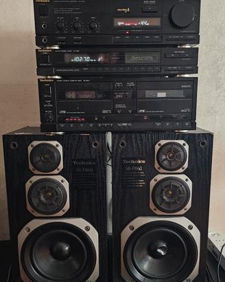 Impianto stereo Technics X860  fine anni 80 