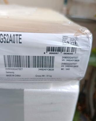 Samsung Asciugatrice Crystal EcoDry DV90DG52A0TE