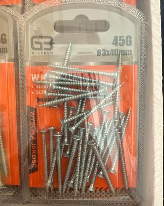 Lotto 12 confezioni viti 3x40mm nuove