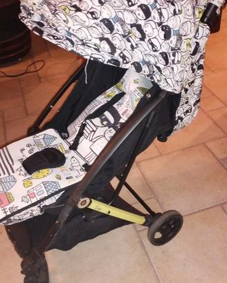 Passeggino bambini tuc tuc + borsa cambio