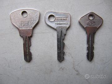 Chiavi auto epoca Fiat