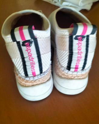 Sneakers Espadrilles bianche taglia  36/37