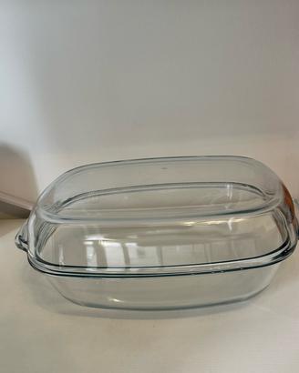 Set di 2 pirofile in vetro da forno