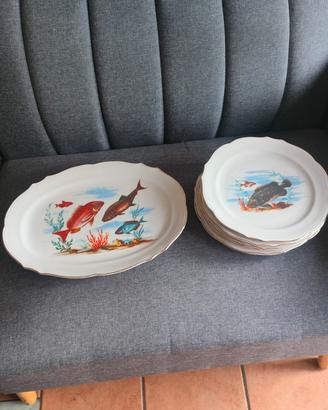 SERVIZIO PIATTI PORCELLANA TEDESCA VINTAGE 