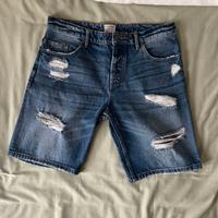 Jeans corti Pull&Bear uomo strappati taglia 42