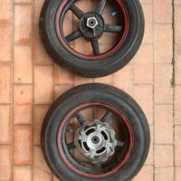 2x cerchi in lega Mobster per pitbike mini motard