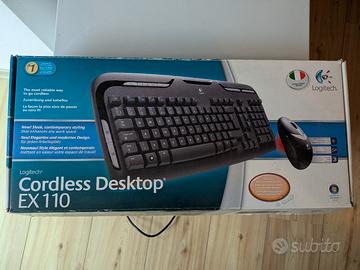 Tastiera Cordless Desktop EX110 Logitech NUOVA