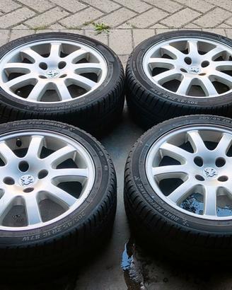 Gomme con cerchi lega per peugeot 206